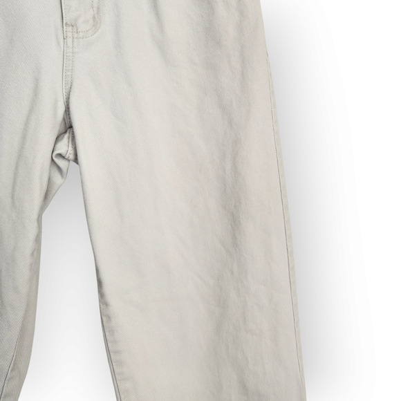 Vintage Bill Blass Off White Gray High Waisted Tapered Leg Pants 4 - Picture 4 of 9